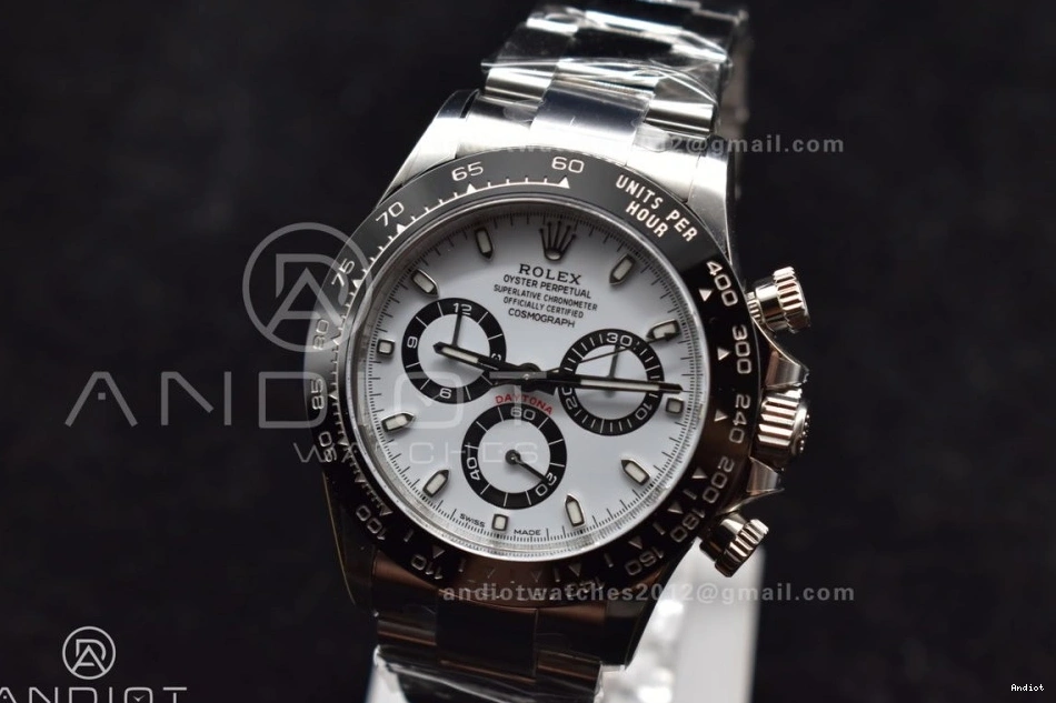 V3 SS Case 4130 116500 Bracelet White Clean Daytona And 904L Dial 0115